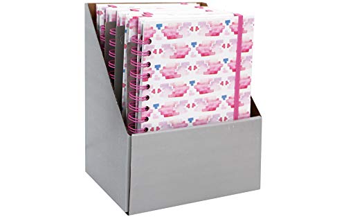 Darice Hardcover Journal Stationery, 6.50" W x 9.75" H x .62" D, Pink Cover