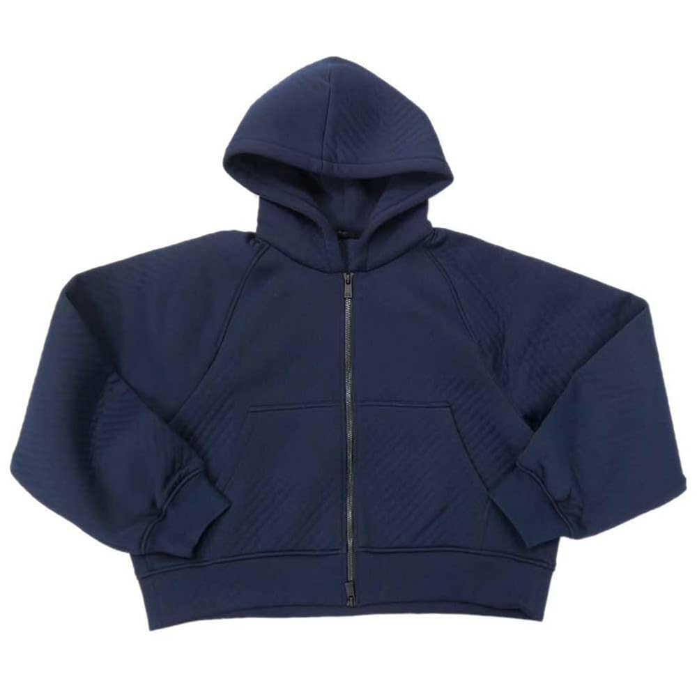 TATRAS タトラス ショート丈 ジップアップパーカー パーカー ネイビー　M TATRAS タトラス ショート丈 ジップアップパーカー パーカー