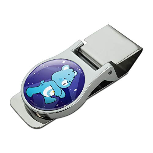 Care Bears: Unlock the Magic Grumpy Bear Bedtime Satin Chrome Plated Metal Money Clip