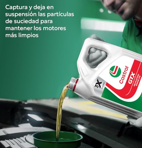 Castrol GTX 10W-40 A3/B4 Aceite de motor semisintético, 5L - Imagen 6