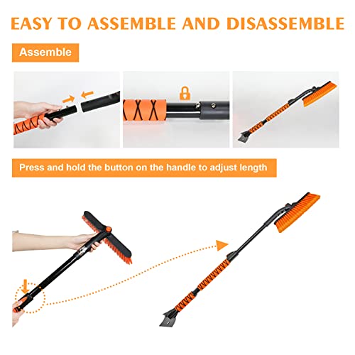 Aoryoa-44-Ice-Scraper-and-Extendable-Snow-Brush-Ice-Scraper-for-Car-Windshield-Detachable-Snow-Removal-Tool-with-360Pivoting-Brush-Head-Ergonomic-Foam-Grip-Telescoping-Brush-for-Cars-Trucks-SUVs Aoryoa-44-Ice-Scraper-and-Extendable-Snow-Brush-Ice-Scraper-for-Car-Windshield-Detachable-Snow-Removal-Tool-with-360Pivoting-Brush-Head-Ergonomic-Foam-Grip-Telescoping-Brush-for-Cars-Trucks-SUVs
