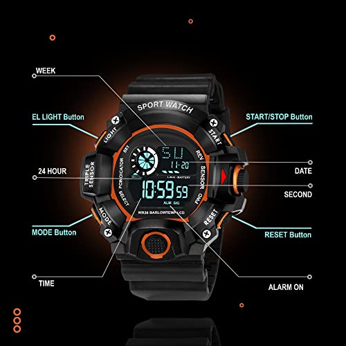Image of ASGARD Multi Functional Sports Digital Multicolor Dial Men's Watch