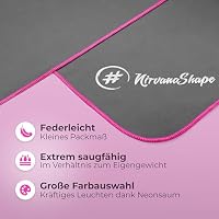 NirvanaShape Mikrofaser Handtuch - Reisehandtuch, Badetuch für Urlauber - kompakte, schnelltrocknende Microfaser Handtücher als Strandtuch, Sporthandtuch - für Reisen, Camping, Sport - 180 x 90 cm – Ansicht 2