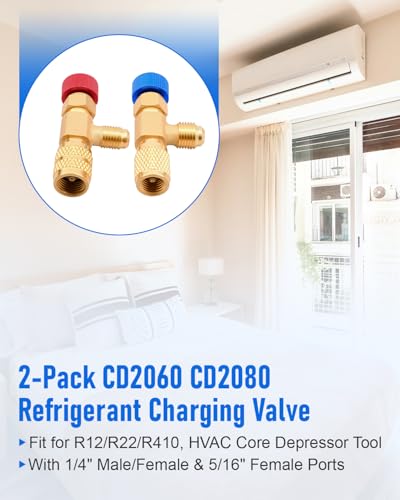 Kit de Válvula de Carga de Refrigerante CD2060 CD2080 miniatura 2
