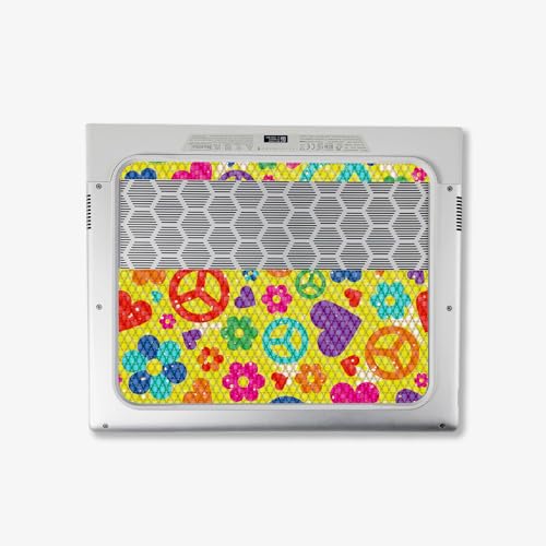 Image of MightySkins Carbon Fiber Skin Compatible with Alienware X14 R2 (2023) Full Wrap Kit - Peace Cloth | Protective, Durable Textured Carbon Fiber Finish | Easy to Apply & Change Styles | Made in The USA