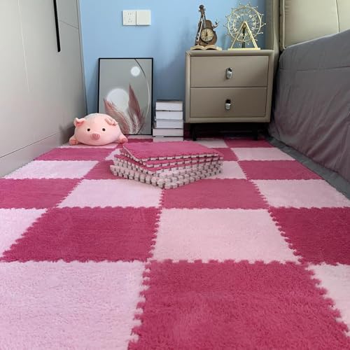MekUk 30 �t�H�[���C���^�[���b�L���O�^�C���A�X�N�G�A�p�C���J�[�y�b�g�A�m���X���b�v�p�b�`���[�N�A�C���^�[���b�L���O(Rose Red+Pink)