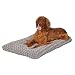 Plush Dog Bed | Ombre Swirl Dog Bed & Cat Bed | Gray 40L x 27W x 2.5H Inches for Large Dog Breeds