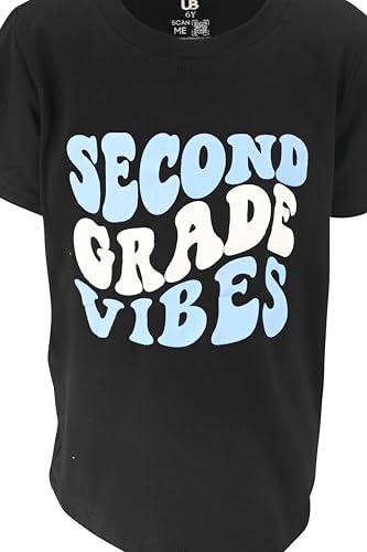 Image of Unique Baby Boys 2nd Grade Vibes Only Back to School T Shirt