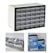 IEUDNS Drawer Storage Cabinet Organizer Garage Organization Bathroom Tool Box Container for Small Items Parts Makeup Scrapbook Bolts, 30 Drawers