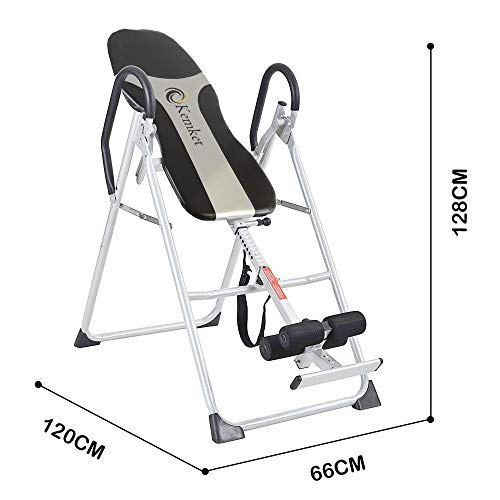 Kemket Inversion Table with Comfort Backrest, Silver - Image 6