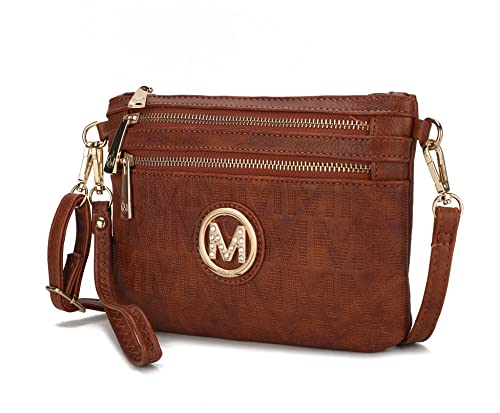 Image of MKF Collection Crossbody Bag for Women, American Flag Shoulder Bag, Vegan Leather Wristlet Bag Handbag Purse by Mia K