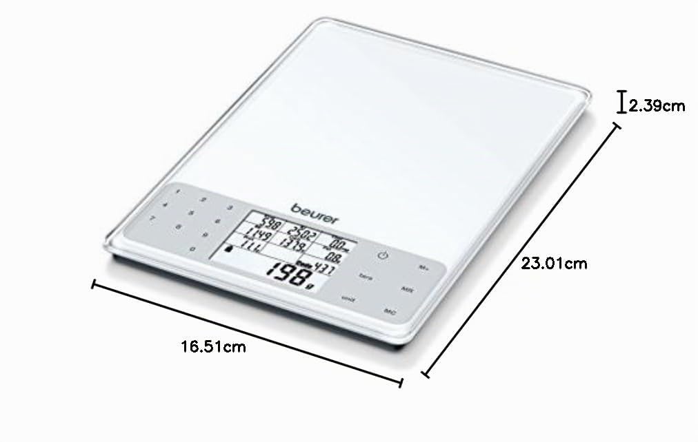 Beurer DS 61 Balance d'analyse des valeurs nutritionnelles
