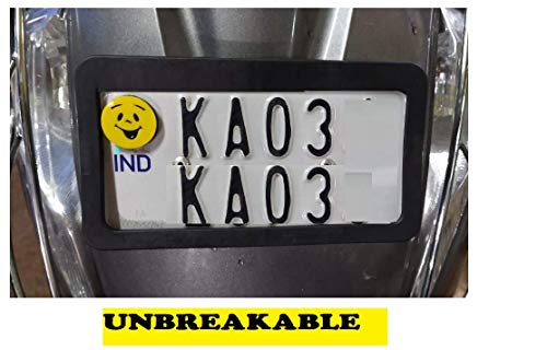 Image of Bike Number Plate Frame (standered Number Plate Holders Front and Back Same Plate for Activa only) by vardhman Fashion