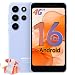 Ulefone Note 22 Smartphone Android 16 Go, 20GB RAM+32GB ROM/SD-2TB, 3000mAh Austauschbarer Akku, Mini 5.0" Octa Core Handy Ohne Vertrag DREI Kartenfächer Dual SIM 4G/Face ID/GPS/OTG/FM Eisblau