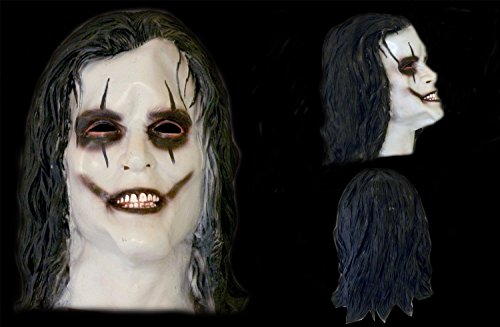 Maschera in gomma a cappuccio Corvo The Crow