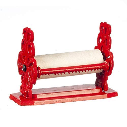 Melody Jane Dollhouse Red Paper Wrap Machine Dispenser Kitchen Store Shop Accessory