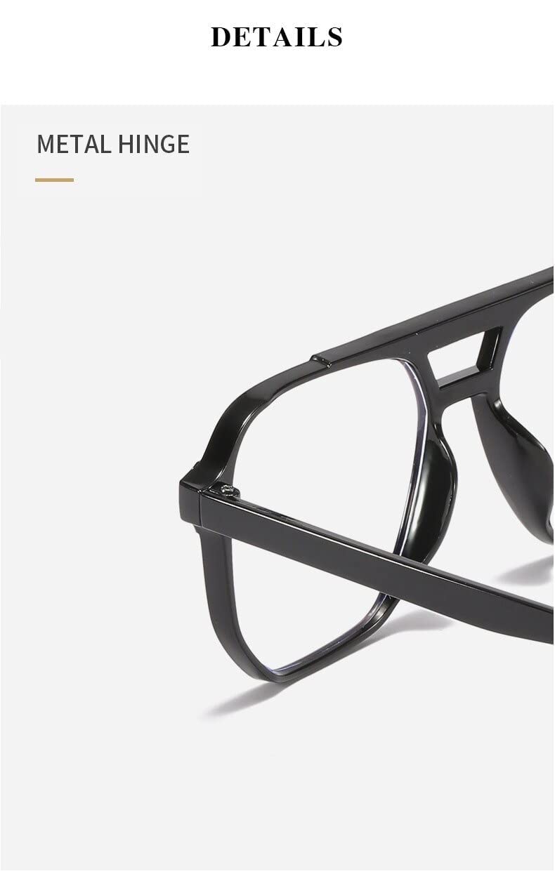 AUGEN by Visions India - Occhiali unisex con lenti taglio blu e rivestimento antiriflesso protegge gli occhi dalla luce blu del computer, cellulare, tablet, laptop (potenza zero) (109