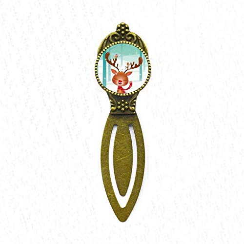 Marque-page rétro cerf aux finitions soignées style vintage