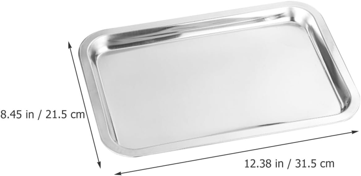 Happyyami 4pcs Dishwasher Safe Stainless Steel Plates Boy Girl Food Plates Boys and Girls Stainless Steel Dishes Lunchware Picnic Supplies