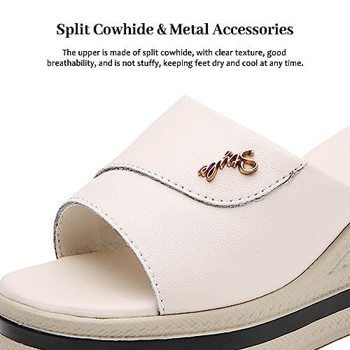 Maylrvjv Womens Platforms Wedge Sandals Comfortable Lightweight Summmer Casual Slide Sandals Slip On Flip Flops2