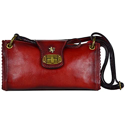 Pratesi Leather Bag for Women Woman Bag Pontremoli B336 in cow leather - Bruce Cherry Made in Italy