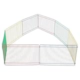 Toyvian 8 Stück Kleintier Spielgehegezaun aus Eisen Draht für Hamster und Meerschweinchen und Trainieren Sicherer Hamsterlaufstall für Kleine Haustiere