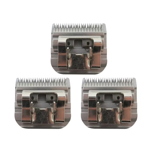 USonline911 10# Clipper Blades Pet Grooming Clipper Replacement Blades Detachable Blade Compatible for andis/wahl/Oster Dog Clippers, 3 Pack