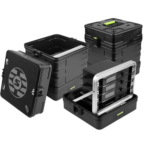 gator shure cases system solution series wireless system solution case 4 - holds 4 systems sh-wsys-case4