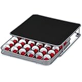 Dailyart Kaffee Kapselhalter Nespresso Kapselhalter für 72 Kapseln, Kapselständer kompatibel 36 Dolce Gusto, Metall Kapseln Kapselständer Kaffeekapselspender Aufbewahrung mit rutschfeste Füße Silber