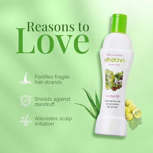Dhathri Hair Care Herbal Oil, Ayurvedic Oil for Hair Growth, 100 ml (Pack of 2) - Image 4