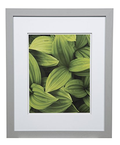 Gallery Solutions 16x20 Flat Double Mat for 11x14 Photo, Wall Mount Picture Frame
