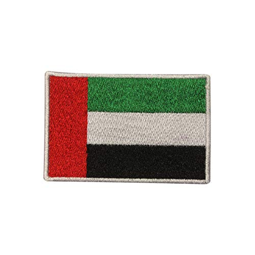 UAE National Flag Iron On Patch Sew On Patch Embroidered Patch/Badge for Clothes