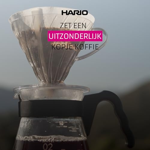 Image of Hario V60 Paper Coffee Filter, Size 03, White, 100ct