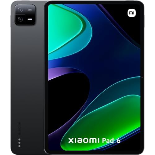 Xiaomi Pad 6 11" 144Hz 2.8K WQHD Display, Xiaomi Pad 6 Tablet Flaggschiff Snapdragon 870 Prozessor mit Quad Stereolautsprechern 8840mAh Akku 33W Schnellladung Ganzmetall Unibody, 8+256GB Graphitgrau