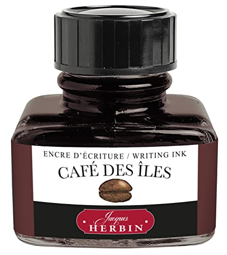 Herbin Fountain Pen Ink - 30ml Bottled - Café des...