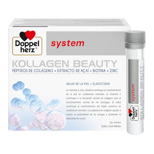 Doppelherz system KOLLAGEN BEAUTY - Complemento Alimenticio para Piel con Péptidos de Colágeno,...