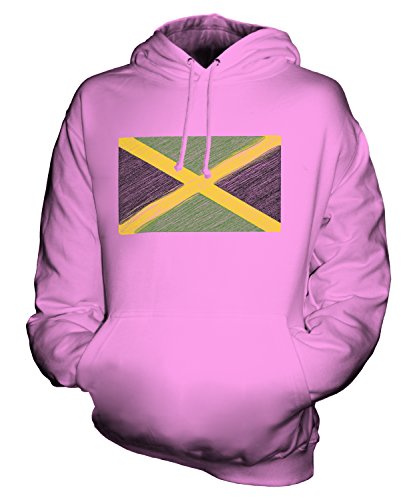 Sweat pull à capuche Jamaïque au graphisme artistique griffonné finitions haut de gamme