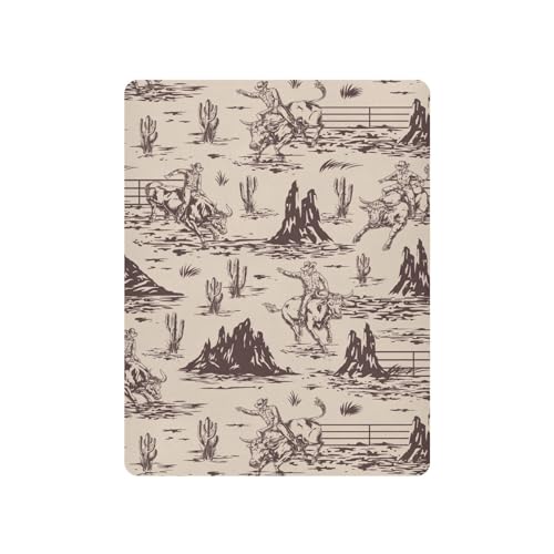 Image of Mazeann Western American Cowboy Crib Sheets Soft Breathable Fitted Baby Playard Sheets Mattress Cover for Girl Boys, 39" x 27" x 5"