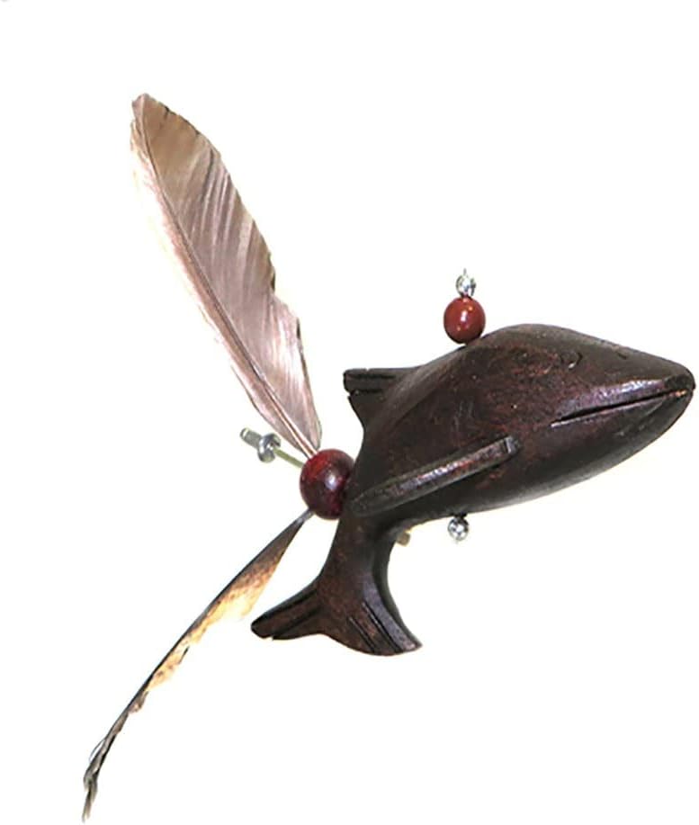 Handmade Wooden Animal Hanging Wind Spinners - Dolphin