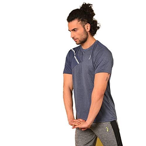 Image of CAHOOT Men's Basic Activewear Polo T-Shirt for Casual Wear | Spread Collar | Short Sleeve | Half-Button Closure | Polyester Jersey T-Shirt Crafted with Comfort Fit for Everyday Wear