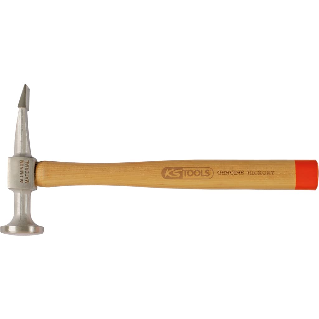 KS Tools 700.1490 Carrozzeria alluminio martello a punta piatta testa bombata, circolare / punta piatta