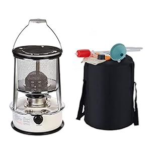 Draagbare Ruimteverwarmer Kerosine Kachel Brander 3000W Snelle Verwarming Kerosine Kachels Outdoor Patio Heater Efficiënte Camping Kachel Thuis Indoor Emergency Kerosine Kachel 6 STKS Replacem