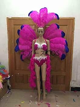 Amazon.co.jp: [エアーズCOS] サンバ 衣装 羽 コスプレ ダンス