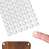 BEADNOVA Cabinet Bumpers 100Pcs Clear Rubber Door Bumpers Cabinet Stoppers Rubber Door Silencers Self Adhesive Furniture Pad for Drawer (Hemispherical, 10x3mm)
