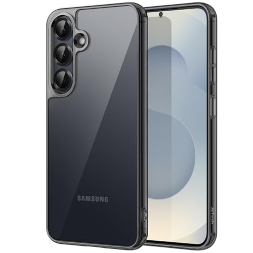Image of JETech Cover Case for Samsung Galaxy S25 5G, Non-Yellowing Shockproof Bumper Protective Phone Cover, Anti-Scratch Hard PC Back (Black)
