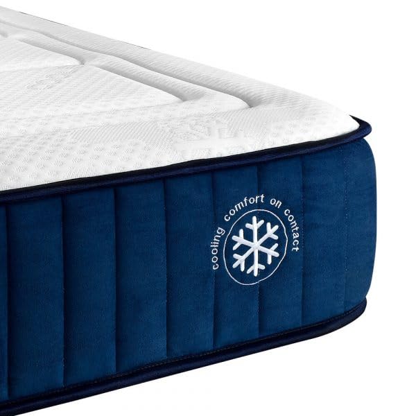 Colchón Vital Cool 150x180 cm - Viscoelástico Termoregulador con Tejido Cool - Núcleo HI-Pur 32 kg/m³ - Memory Foam y Viscogel - Altura 26 cm - Topper Desenfundable