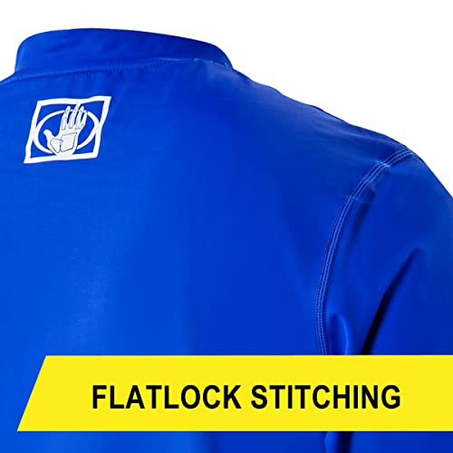 Body Glove Loose Fit Rash Guard Adult Swimshirt (Medium, Blue)3