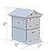Galbuiska Beehive, Bee House, Auto Beehive with Brood Box(No Brood Frames), Super Box, 7pcs Auto Super Frames, Bamboo Queen Excluder for Beginners and Beekeeper