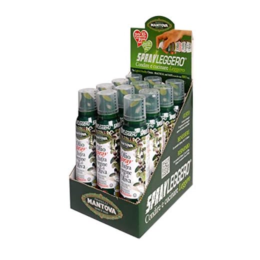 SPRAYLEGGERO Espositore Condimento Spray: Olio Extra Vergine di Oliva Spray 12*100ml