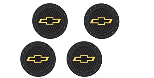 Chevy Bowtie Heavy Duty Rubber Coaster 4 Pc Set #TOP20